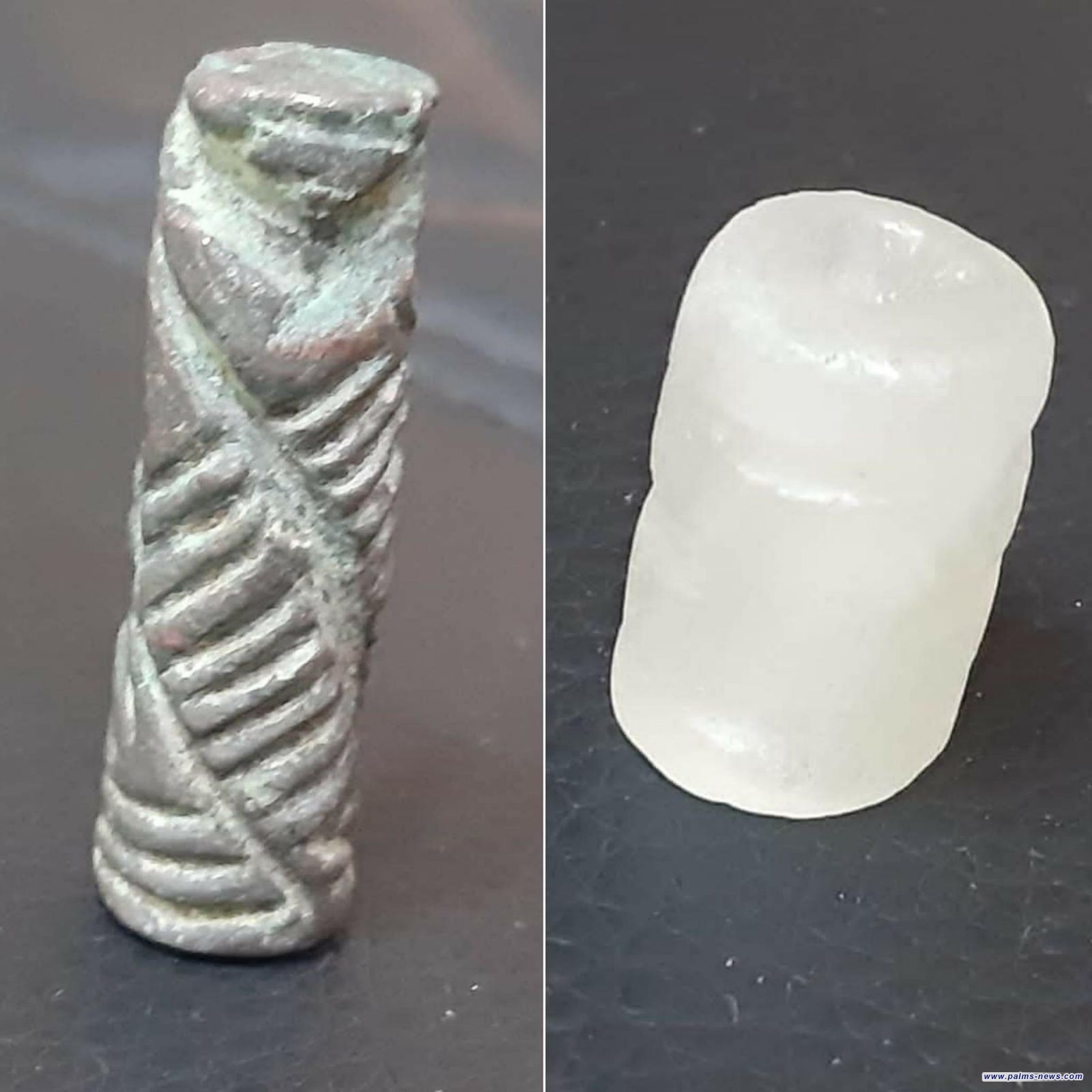 شرطة الديوانية تعلن العثور على قطعتين أثريتين تعودان لعصور تاريخية قديمة